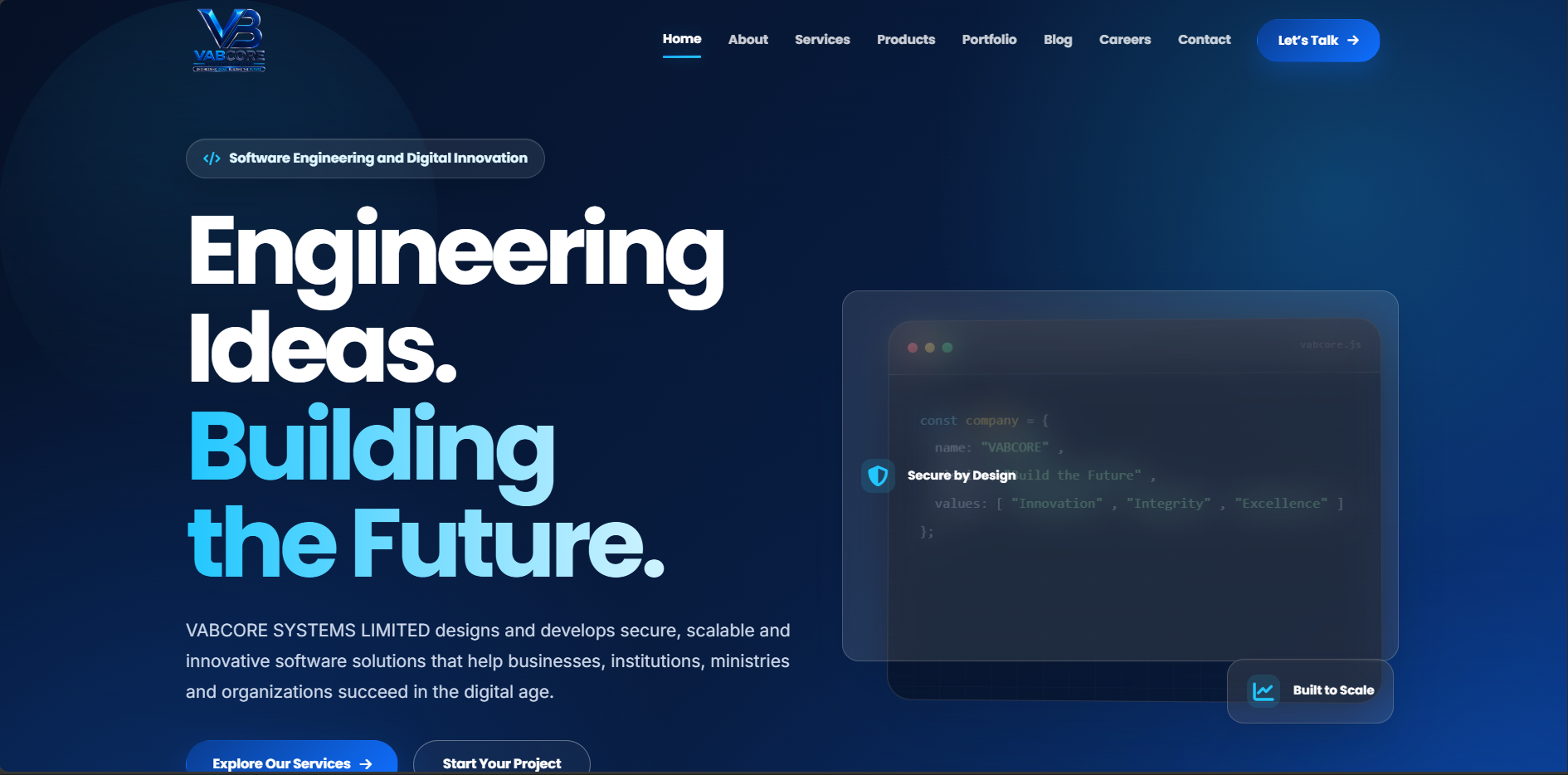 VABCORE SYSTEMS LIMITED digital innovation platform
